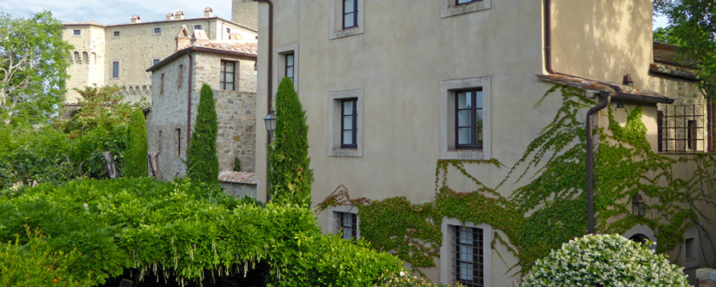 Elegant villa set in privately owned medieval village in Tuscany